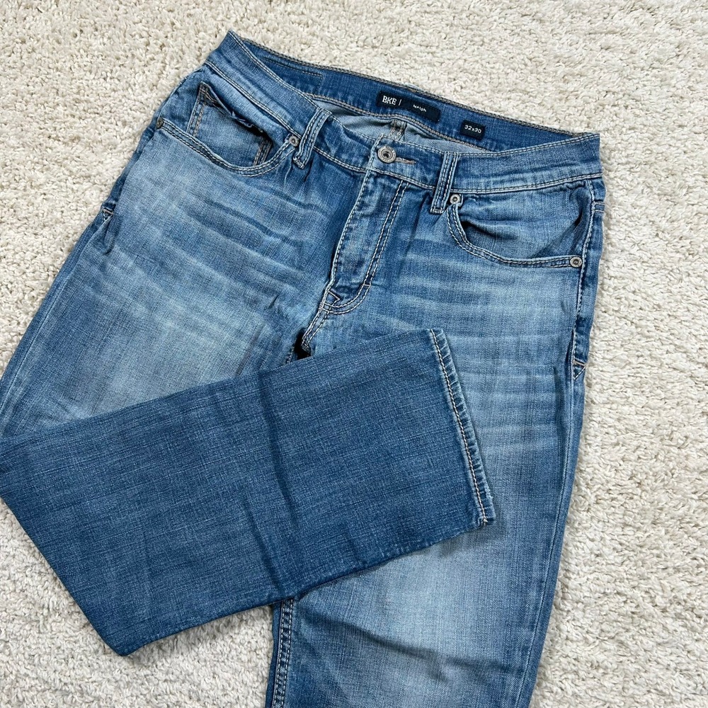 BKE Mason Jeans 32x30 Fits 32X28 Blue Straight Leg Medium Wash Denim Rockabilly